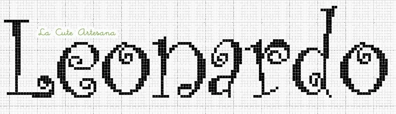 Letra curlz punto de cruz - Imagui