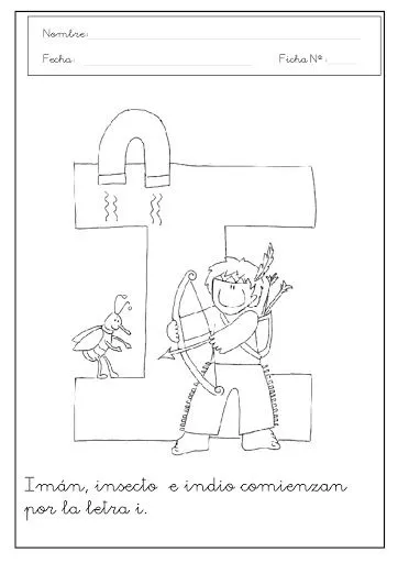LETRA I EJERCICIOS DE LA LETRA I