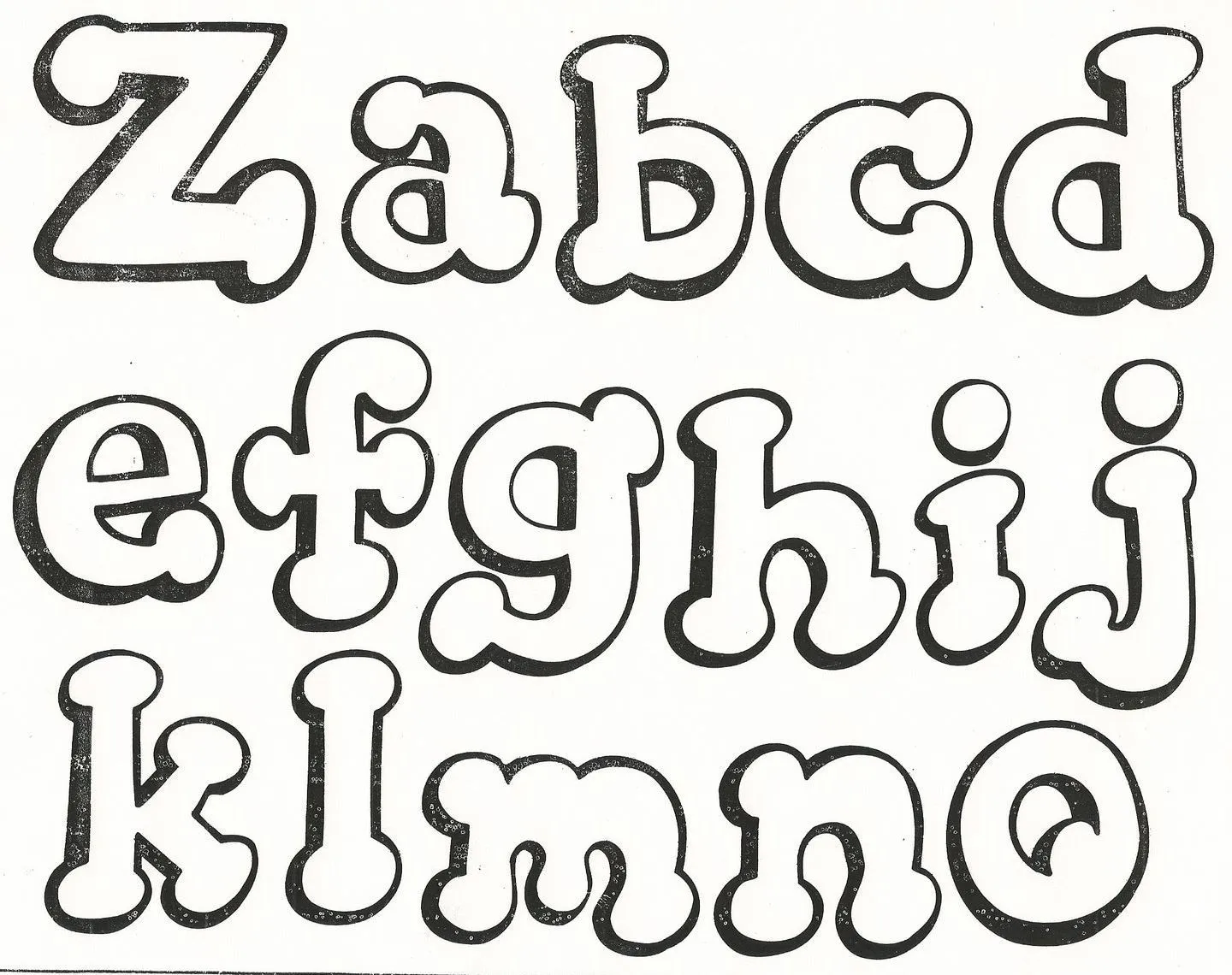 letra engletras bonitas Colouring Pages