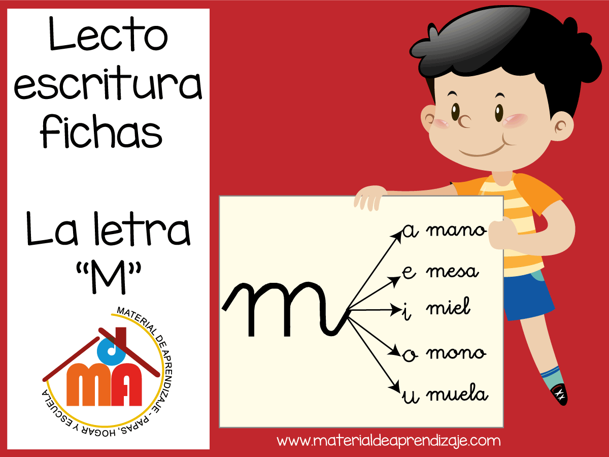 La letra M: Lecto-escritura - Material de Aprendizaje