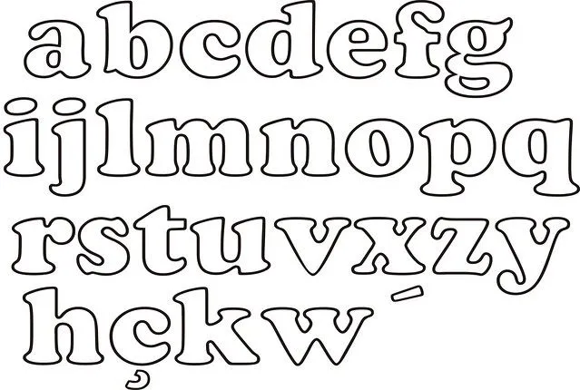 Moldes de letras minusculas cursivas - Imagui