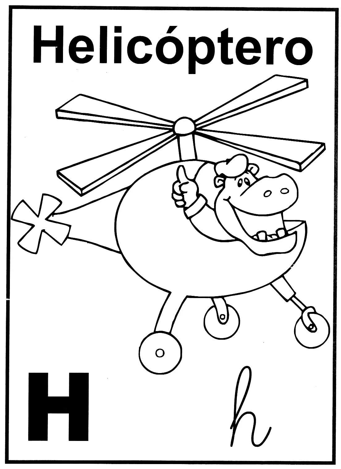 letra H | Un rincón en casa