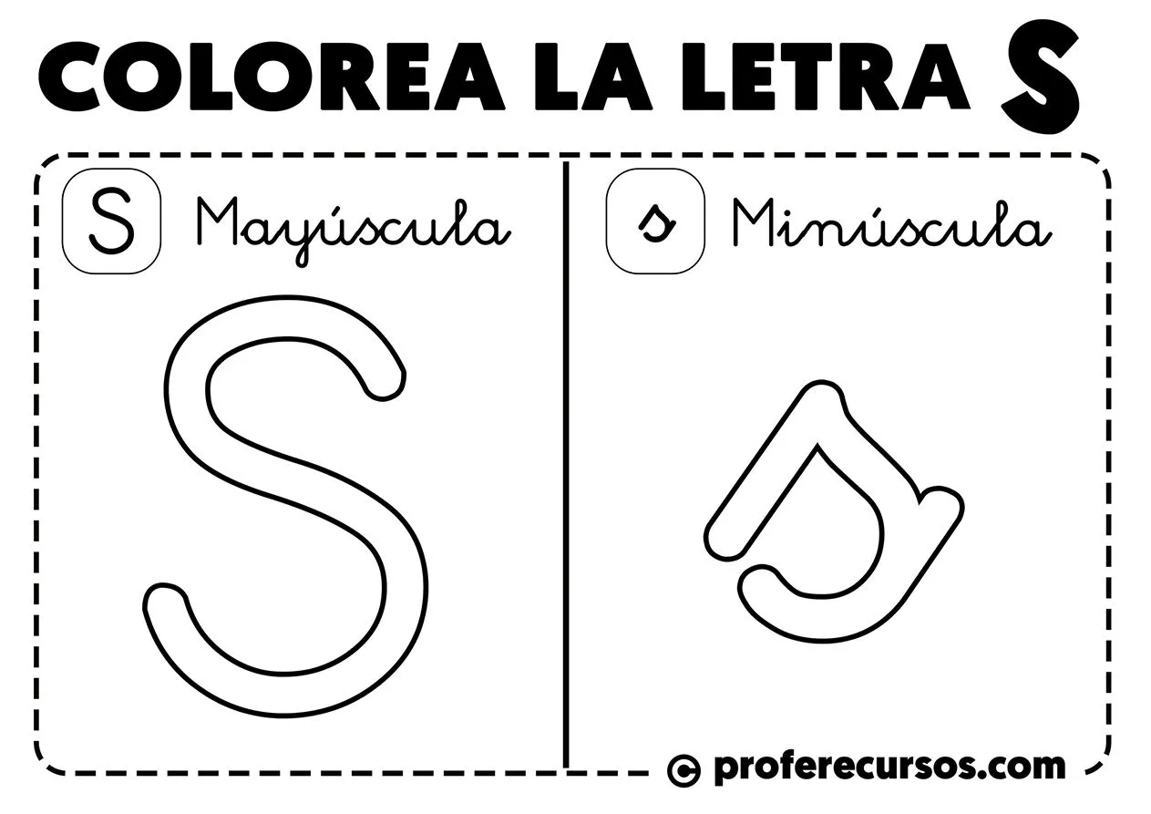 Letras del Abecedario para Colorear | Mayúsculas y Minúsculas