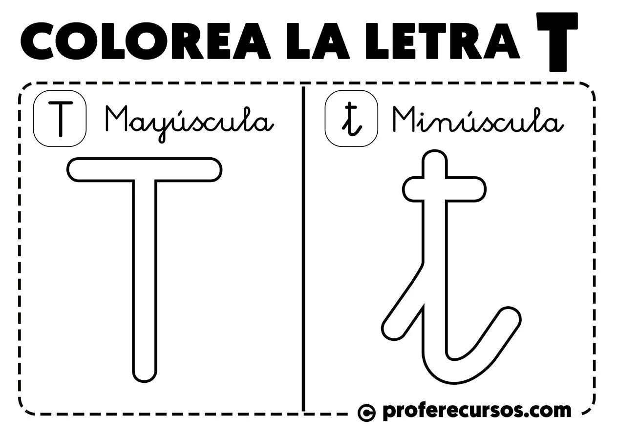 Letras del Abecedario para Colorear | Mayúsculas y Minúsculas