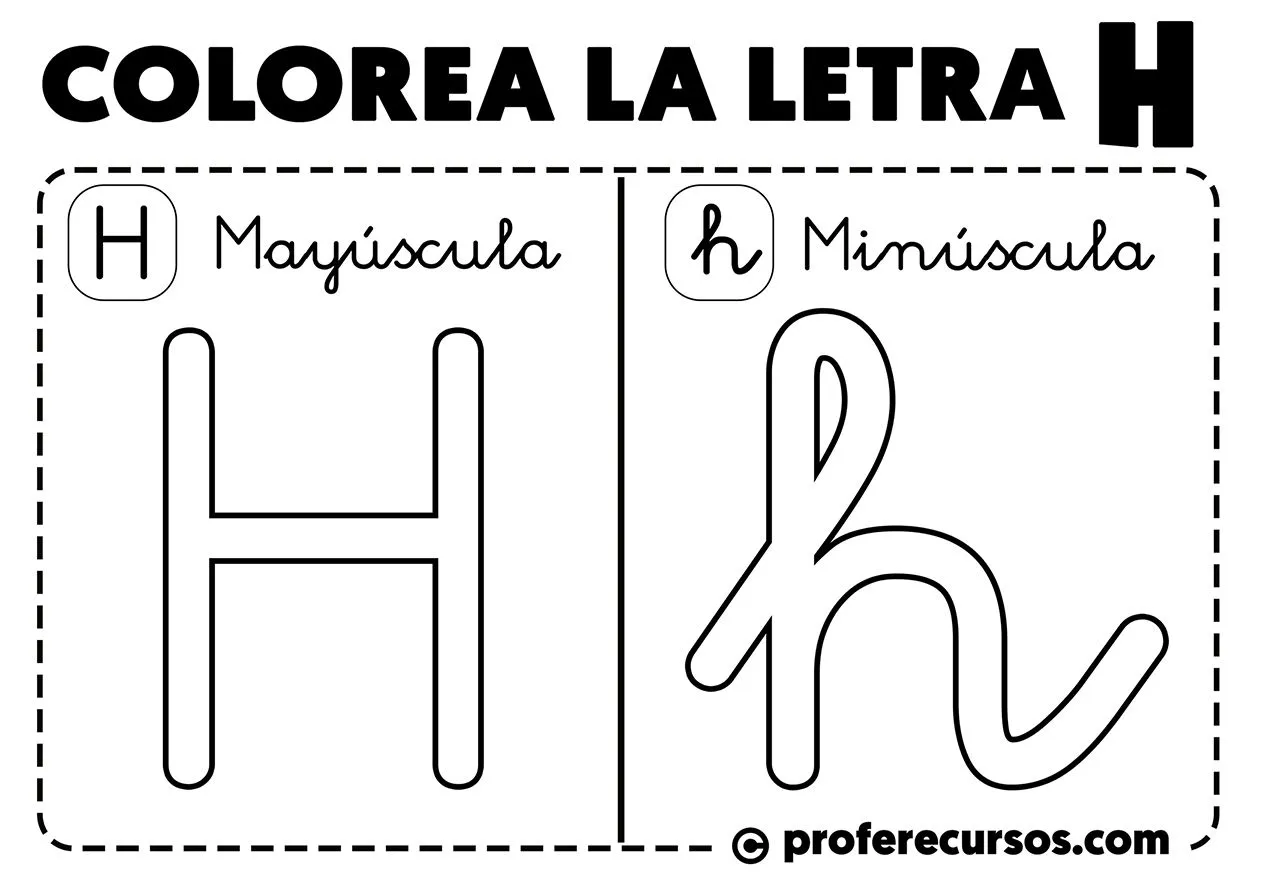 Letras del Abecedario para Colorear | Mayúsculas y Minúsculas