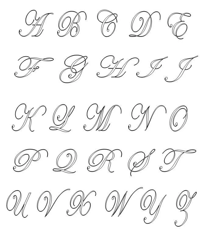 Letras bonitas abecedario - Imagui