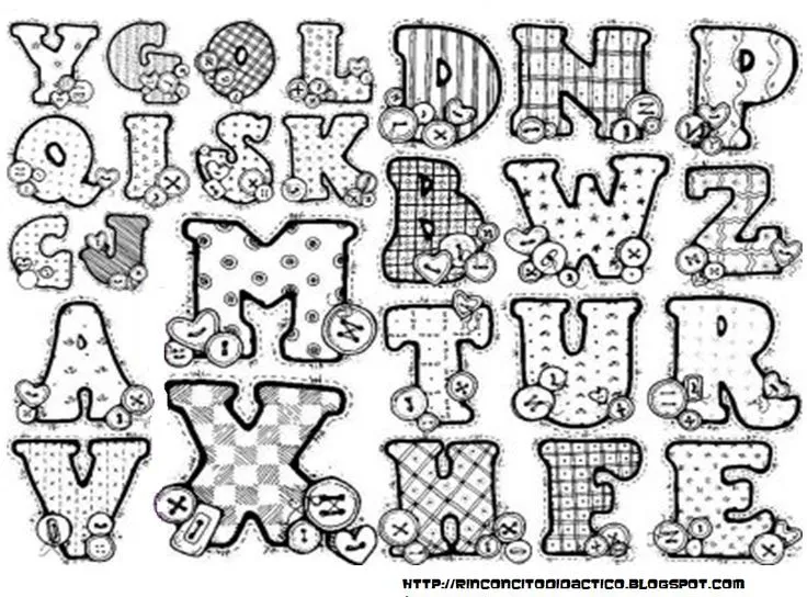 Letras Bonitas Para Pintar Pin pictures abecedario letras ...