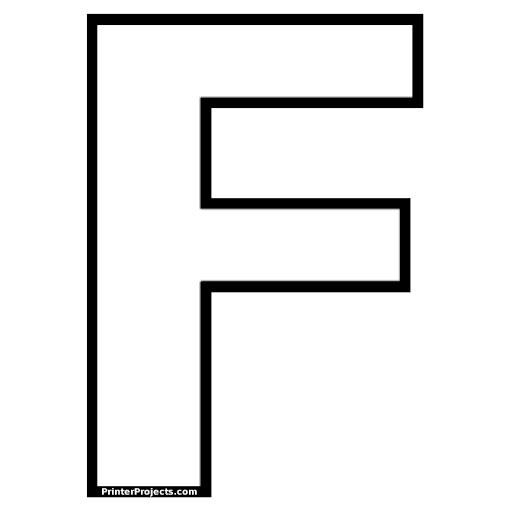 Letras f para colorear - Imagui