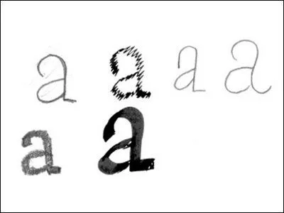 letras cursiva « La Tipografia