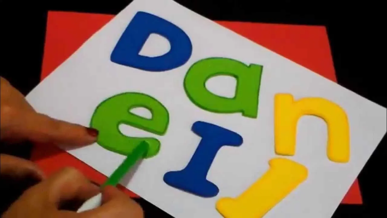 Cómo hacer LETRAS DE FOAMY O GOMA EVA y LETRERO INFANTIL / Ronycreativa -  YouTube