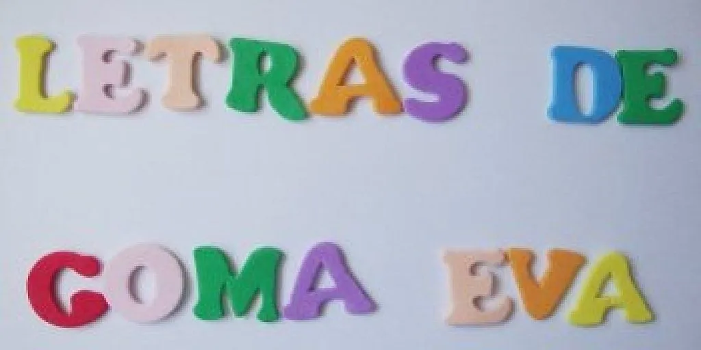 letras de goma eva (3) | Aprender manualidades es facilisimo.