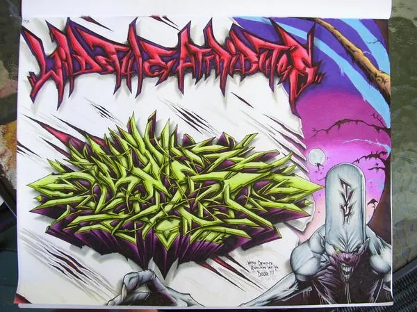 Letras para graffitis wild style - Imagui