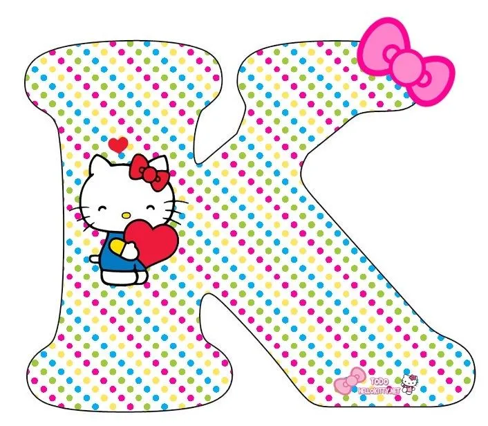 Letras Hello Kitty Alfabeto para descargar gratis | Todo Peques