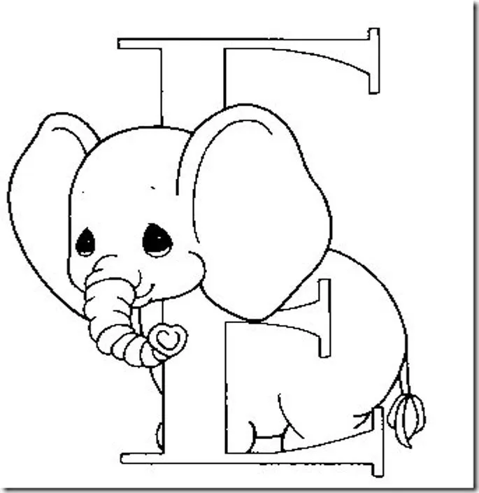 LAMINAS PARA COLOREAR - COLORING PAGES: Letras Infantiles para ...