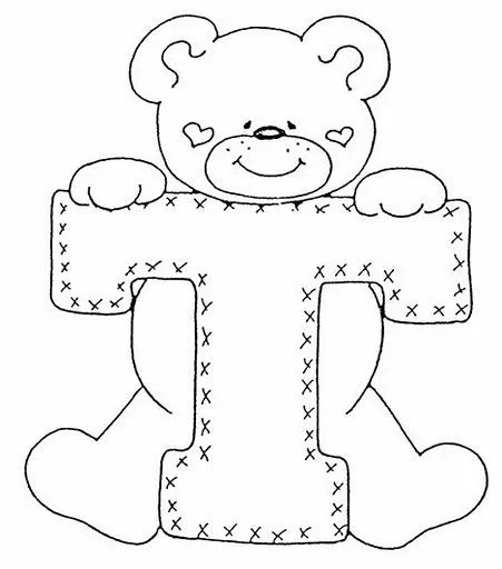 Láminas para Colorear - Coloring Pages: Letras Infantiles para ...