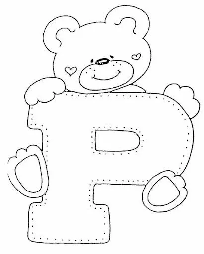 LETRAS Y MAS LETRAS ABECEDARIOS DE OSITOS PARA PINTAR | FICHAS ...