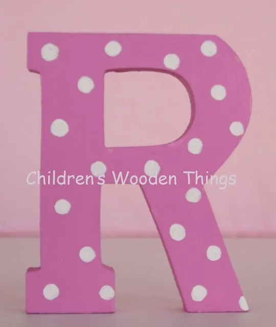 Letras de madera pintadas | Children's Wooden Things