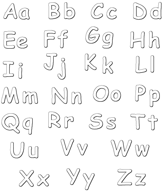 Letras minúsculas para imprimir - Imagui