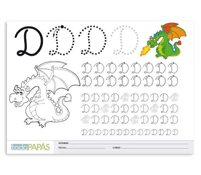 Letras para niños de kinder - Imagui