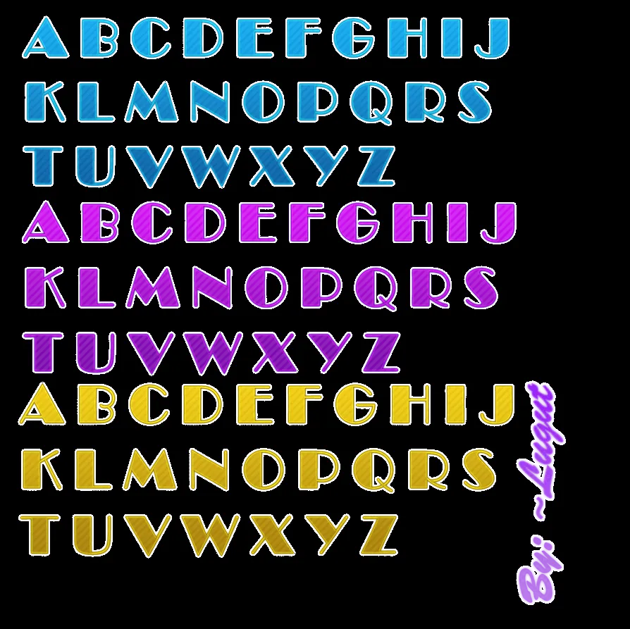 Letras Png By: ~Lugut by Lugut on DeviantArt