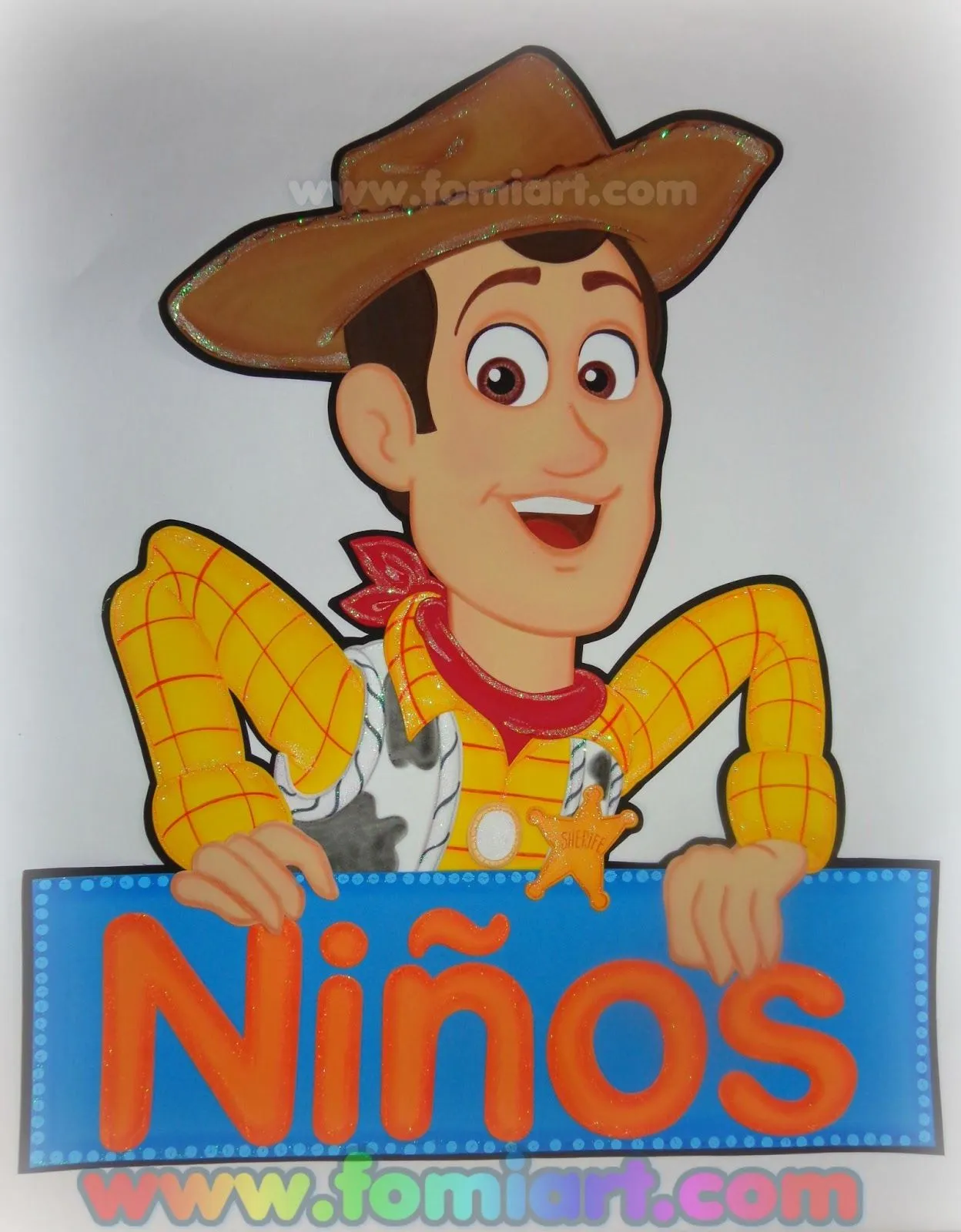 Letrero Niños: Woody De Toy Story - Fomiart