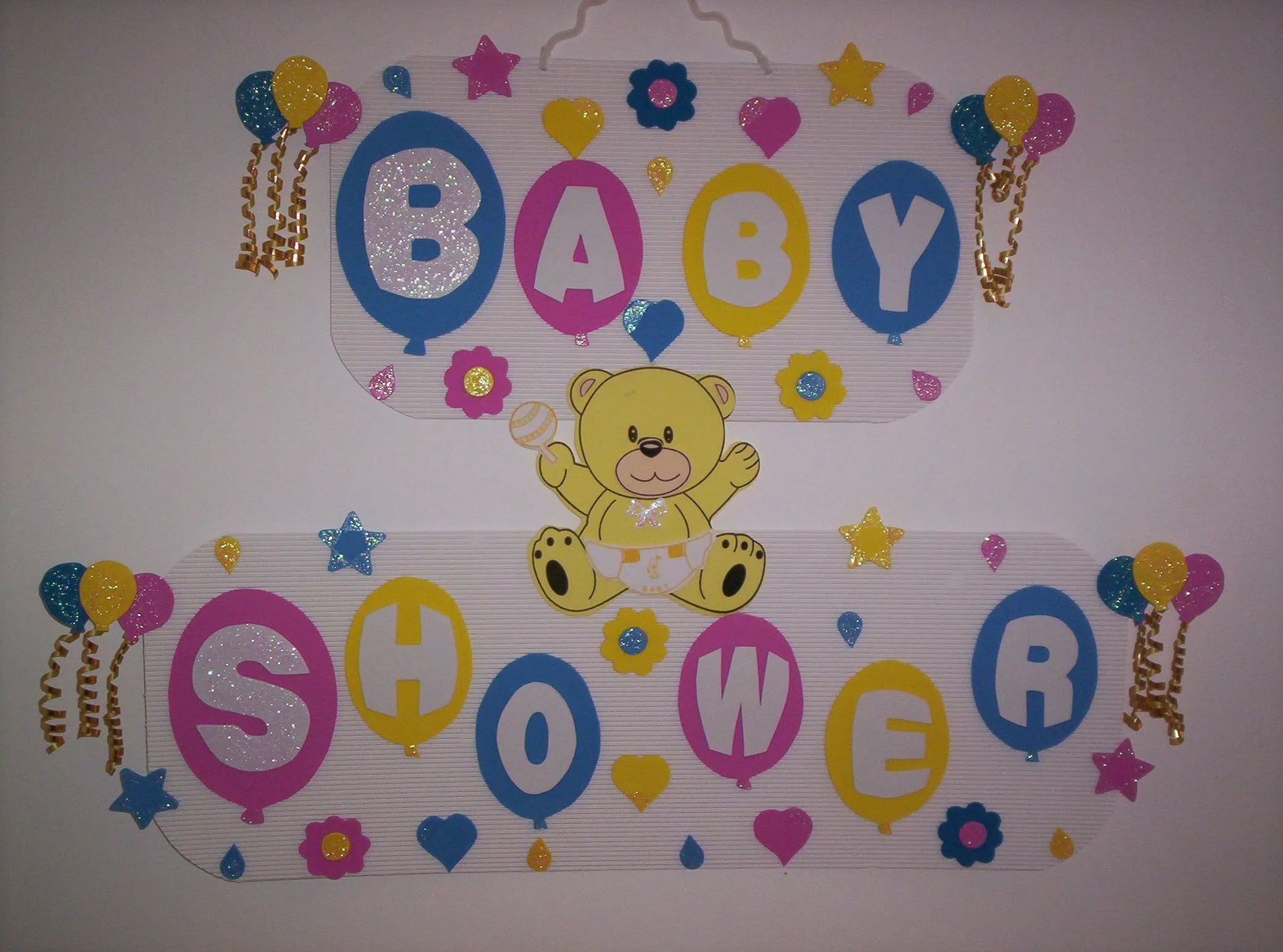 letreros para baby shower con fomi en color amarillo - Buscar con ...