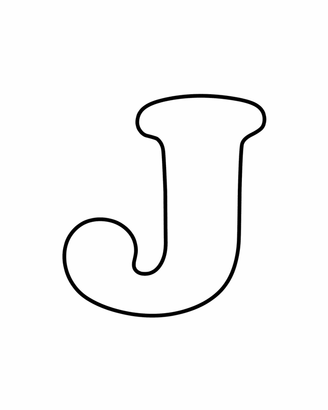 Letter J - Free Printable Coloring Pages