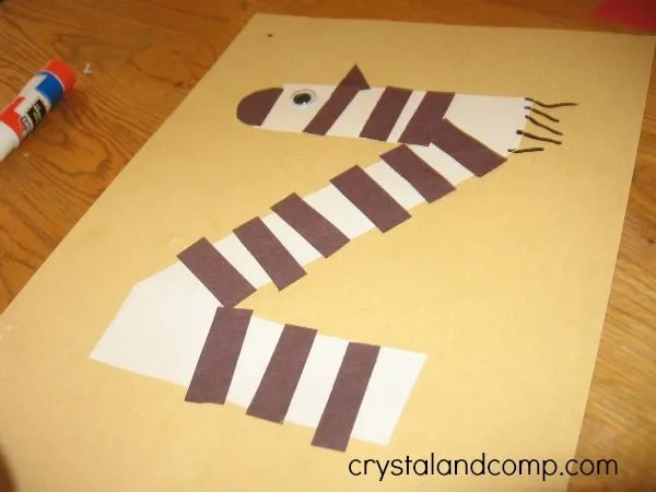 Letter of the Week: Z is for Zebra Preschool Craft