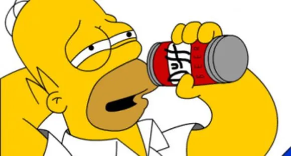 Homero Simpson tomando cerveza - Imagui