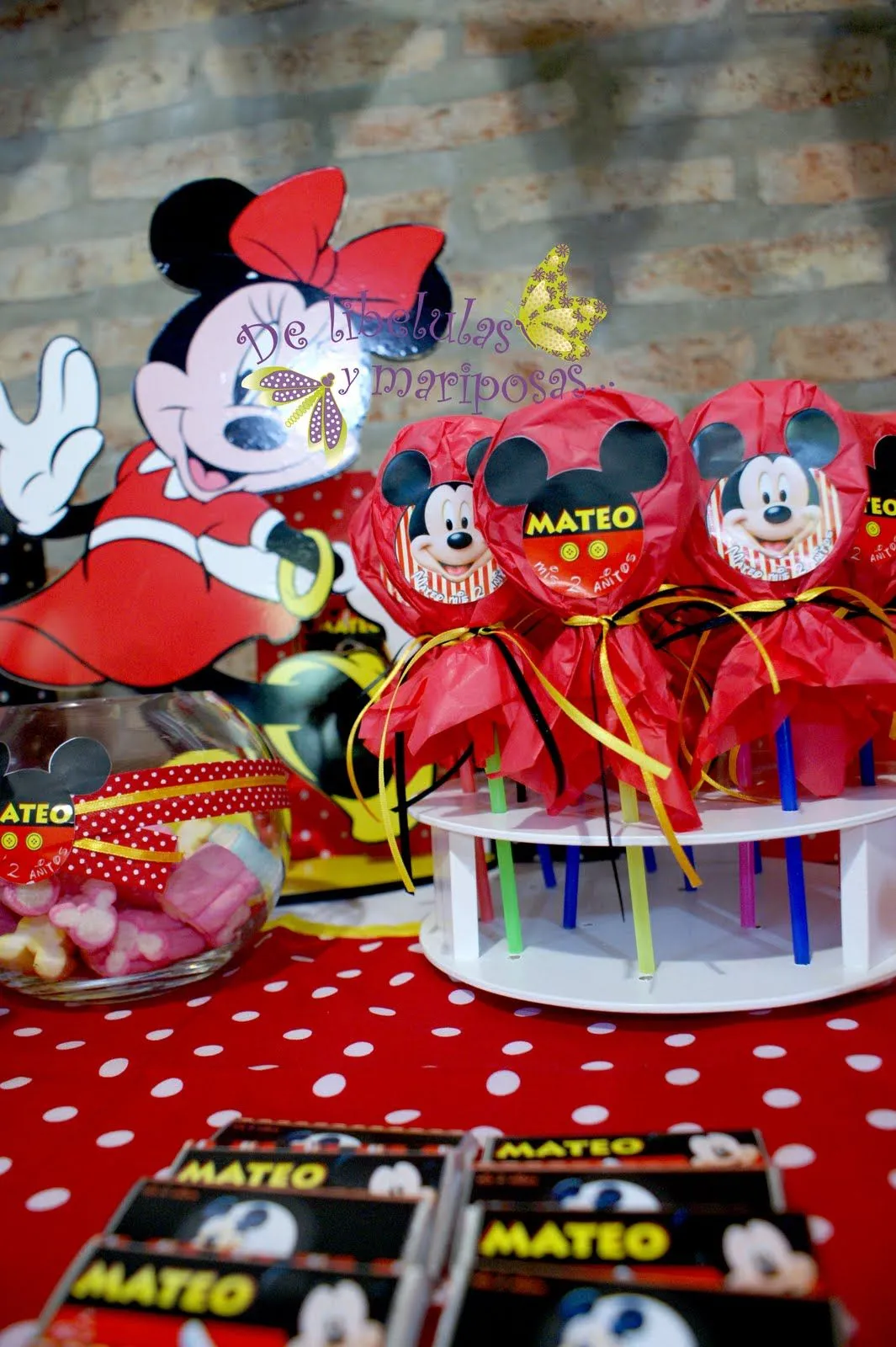 De Libelulas y Mariposas...: Candy bar temático mickey