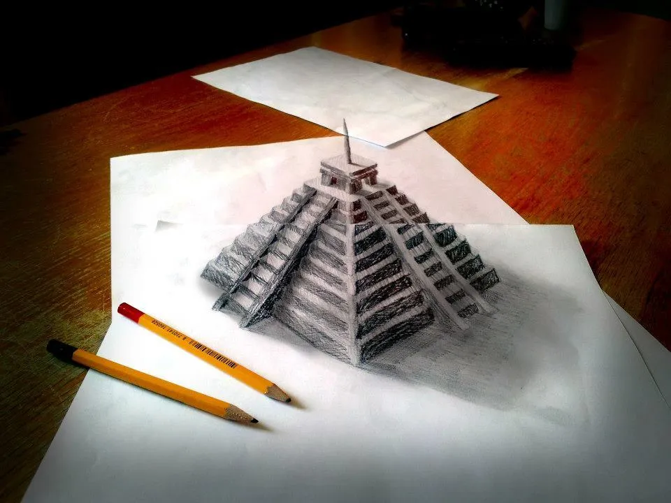 Dibujos 3D en papel - Imagui