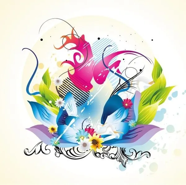 Libre Diseño Floral Vector Graphic Vector floral - vectores gratis ...