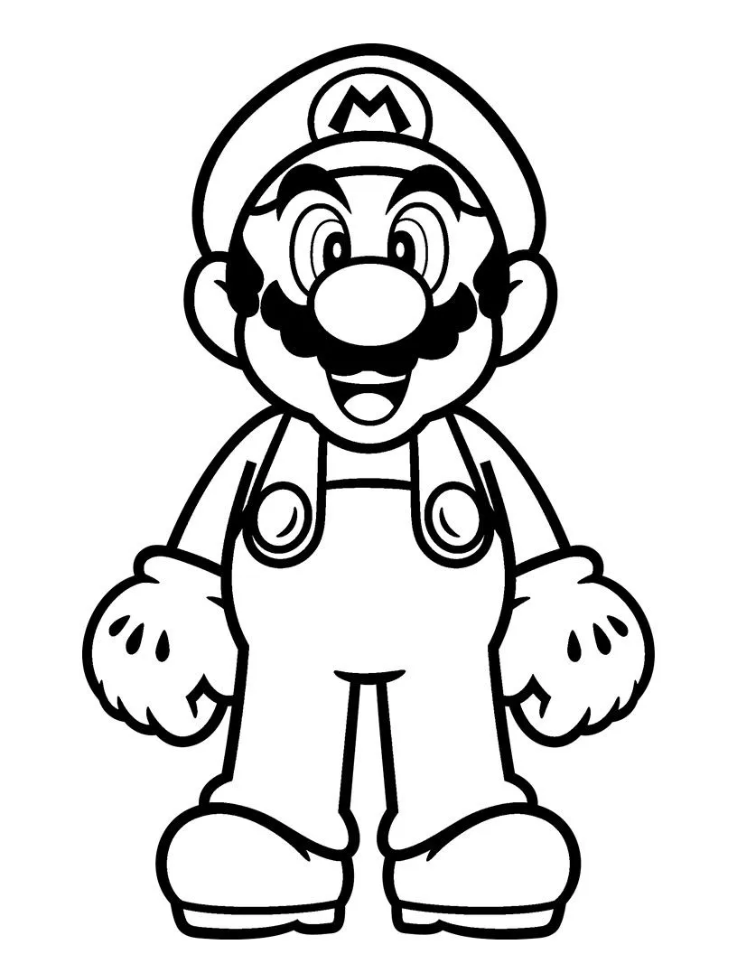 Mi librito para colorear especial Super Mario 40 páginas