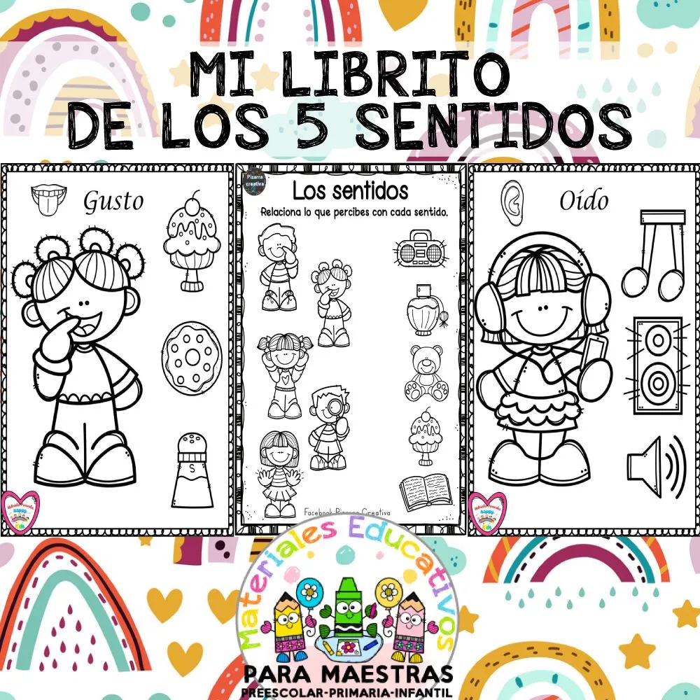 Mi Librito de los 5 Sentidos | Materiales Educativos para Maestras