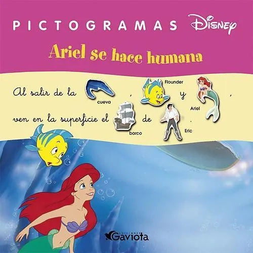 Libro: Ariel se vuelve humana – Pictogramas Disney | Princesas ...