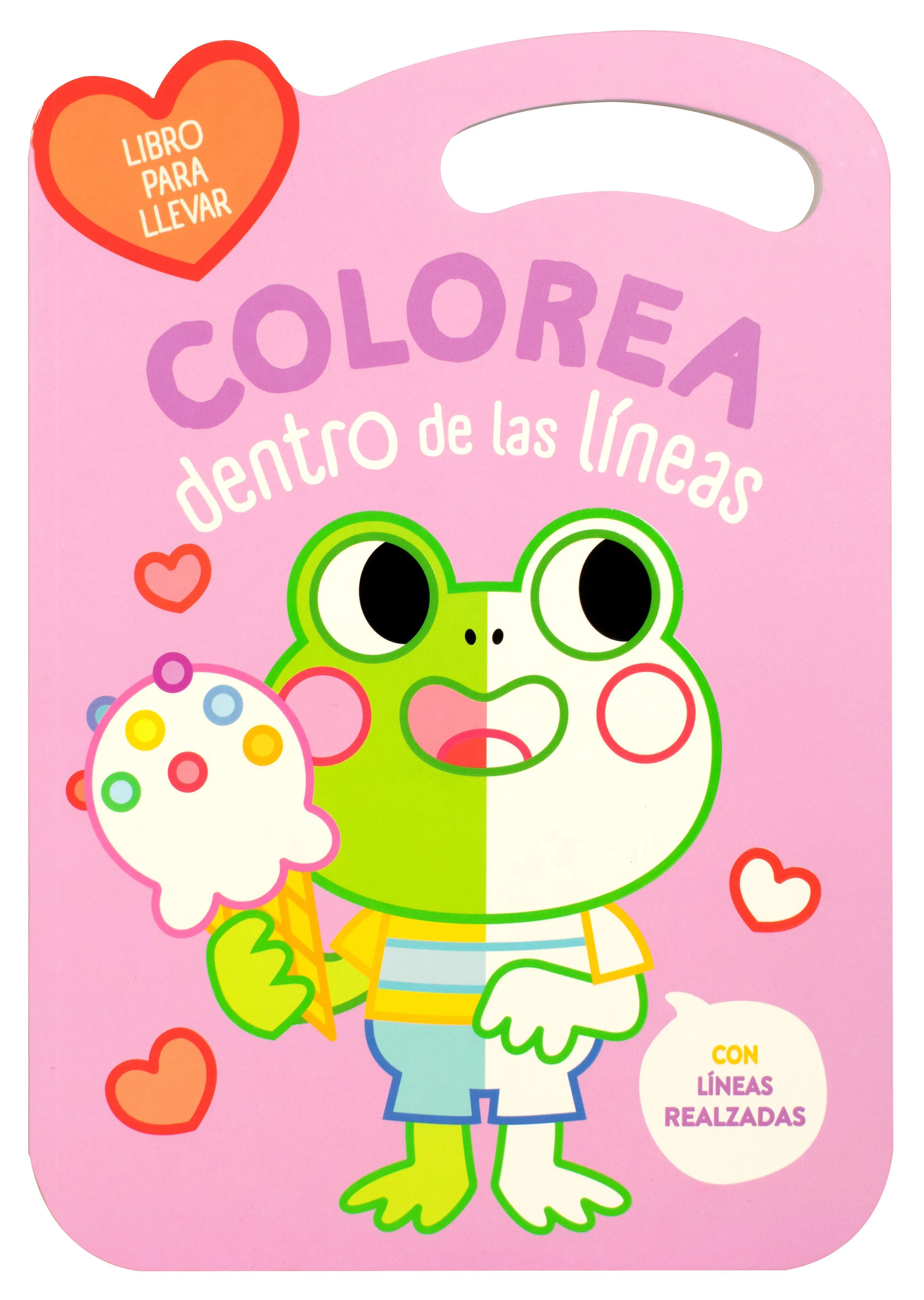 Libro para colorear dentro de líneas: Rana - Librotea