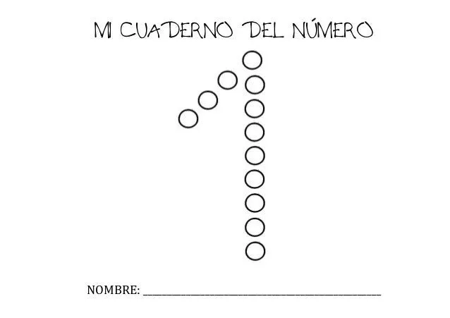 Mi libro del numero 1