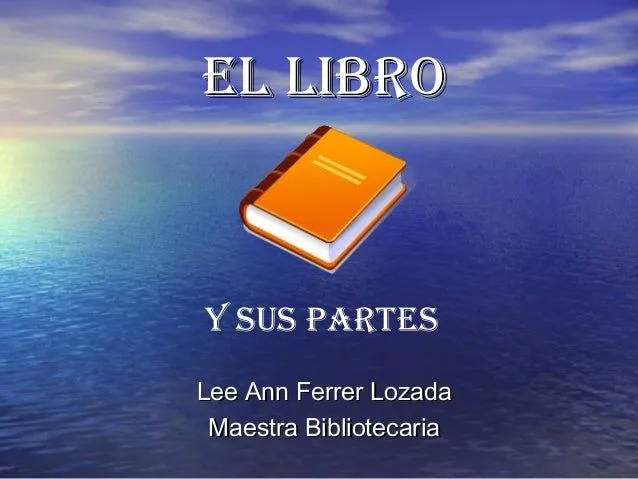 El libro y sus partes