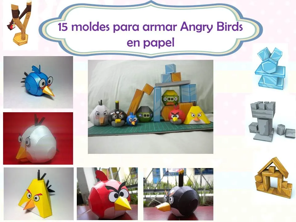 Libro de Recortes: Klr-021 Paperkraft Angry Birds Para Armar En Papel