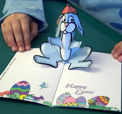 Libros Pop-Up Books Cards: Cómo Hacer una Tarjeta de Pascua Pop-