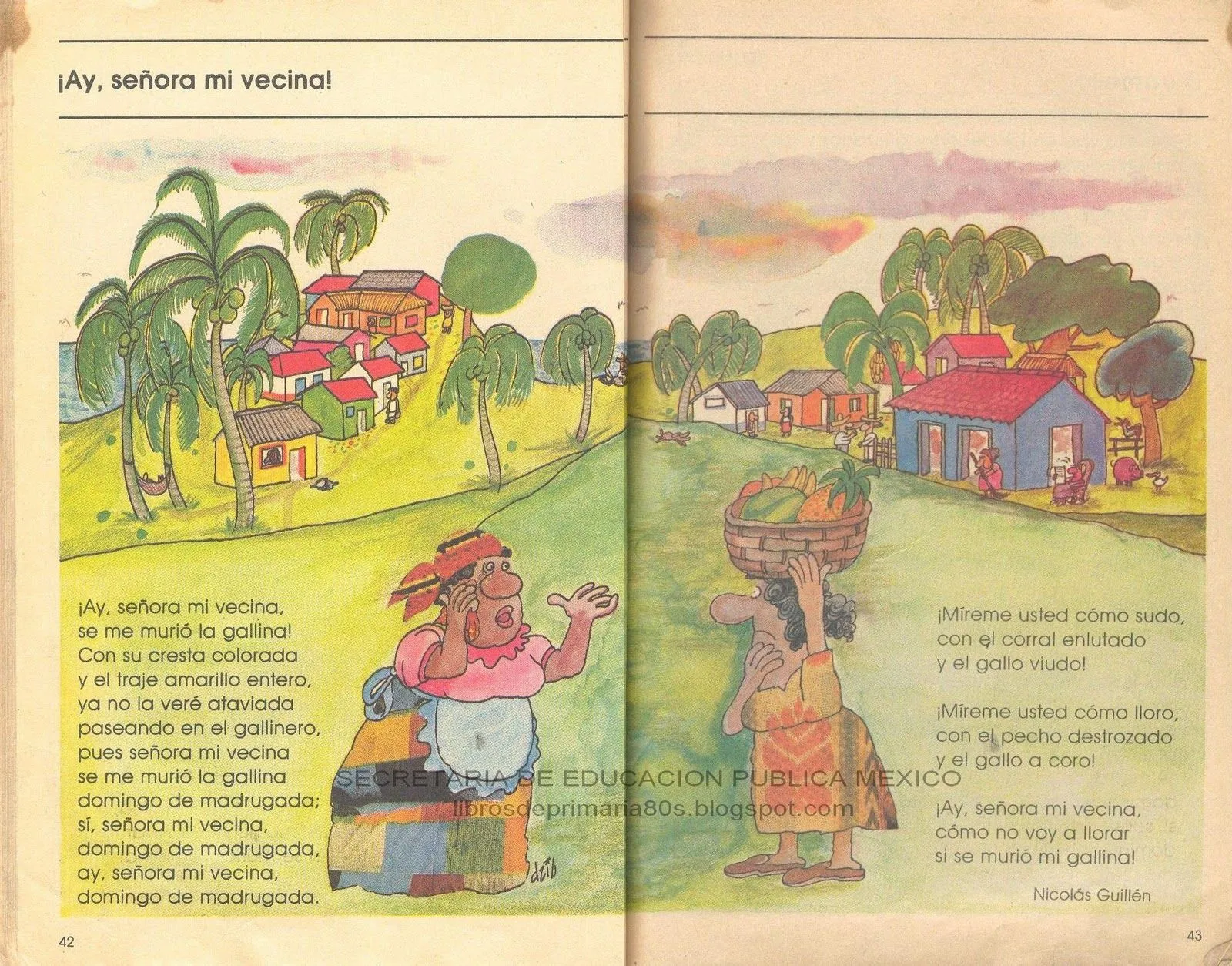 Libros de Primaria de los 80's: ¡Ay, señora mi vecina! (Mi libro ...