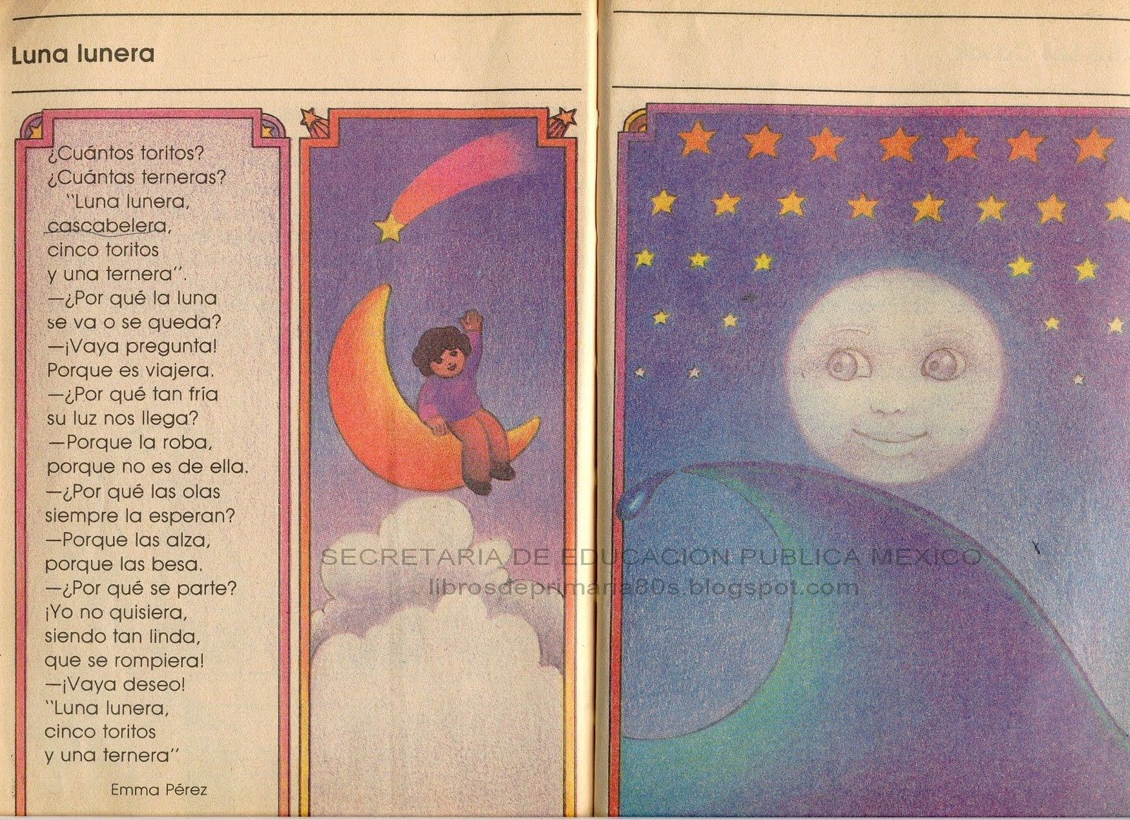 Libros de Primaria de los 80's: Luna lunera (Mi libro de segundo ...