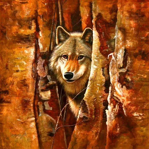  ... sobre lienzo pintura realista pintura de lobos oleo paisajes con lobos