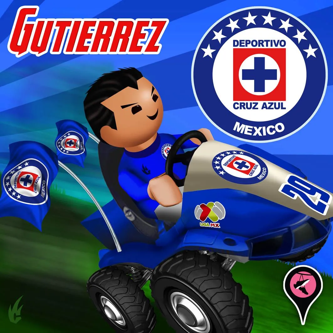 No sólo somos Caricaturas........: Liga MX Kart CRUZ AZUL