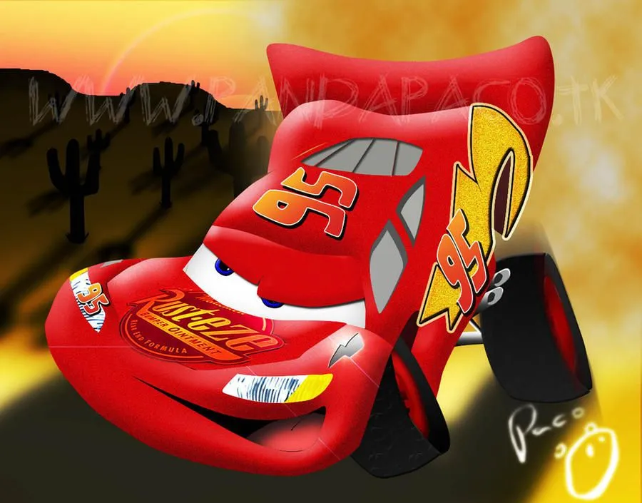 Lightning McQueen in Vectors by ~pandapaco on deviantART