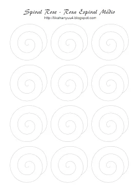 Lika Hanyuu － Artesanato - Quilling: [Quilling Pattern] Spiral ...