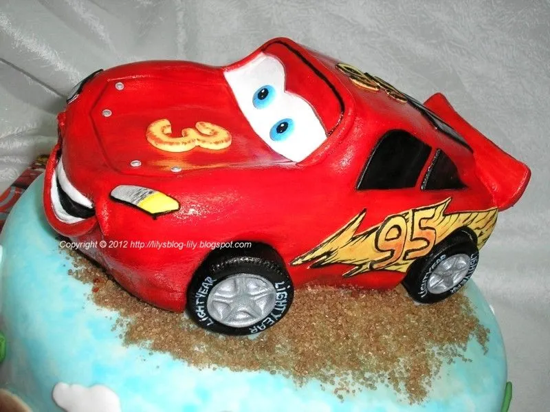 Lily's Cakes: Tort Fulger McQueen/Cake Lightning McQueen