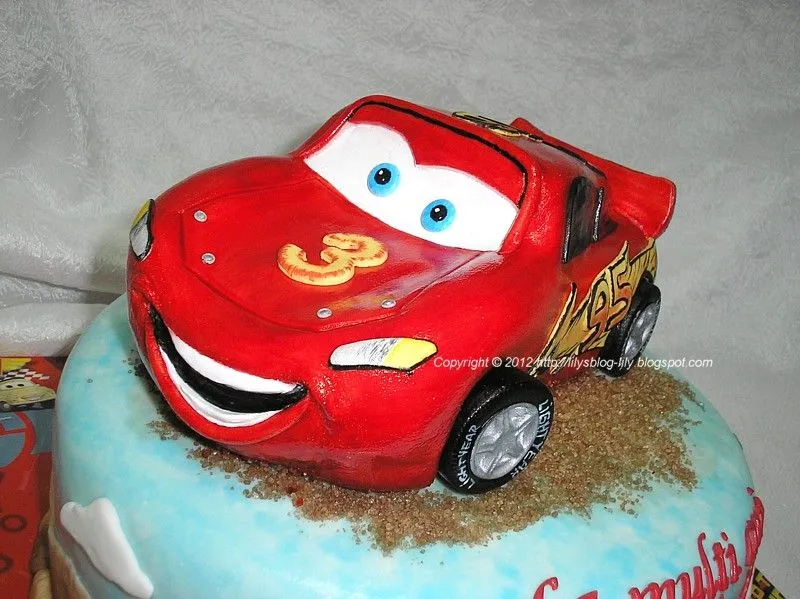 Lily's Cakes: Tort Fulger McQueen/Cake Lightning McQueen