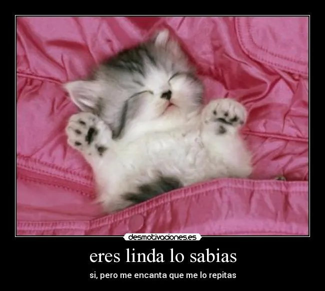 eres linda lo sabias | Desmotivaciones