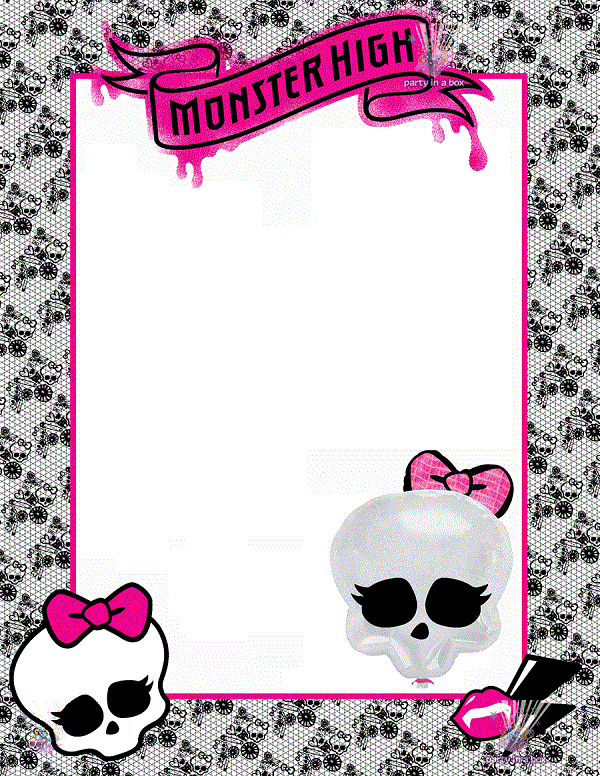 Las más lindas invitaciones para tu fiesta Monster High! | Fiesta101